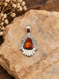 Spiny Oyster Fan Sterling Silver Pendant